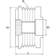 Шкив SAT ST274150W120