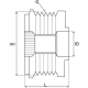 Шкив генератора ZNP  ZNP28600