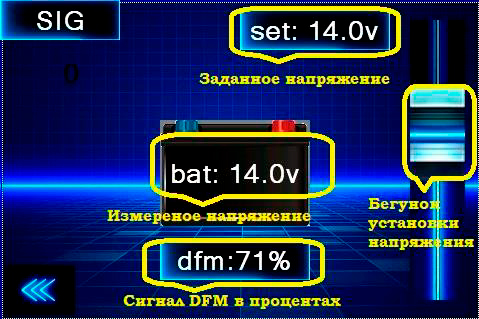 Режим SIG в приставке для управления автомобильными генераторами DynaLink_2.0